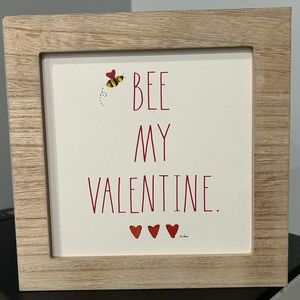 Rae Dunn Bee my Valentine sign